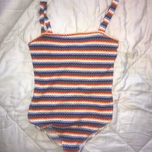 Forever 21 rainbow bodysuit size M